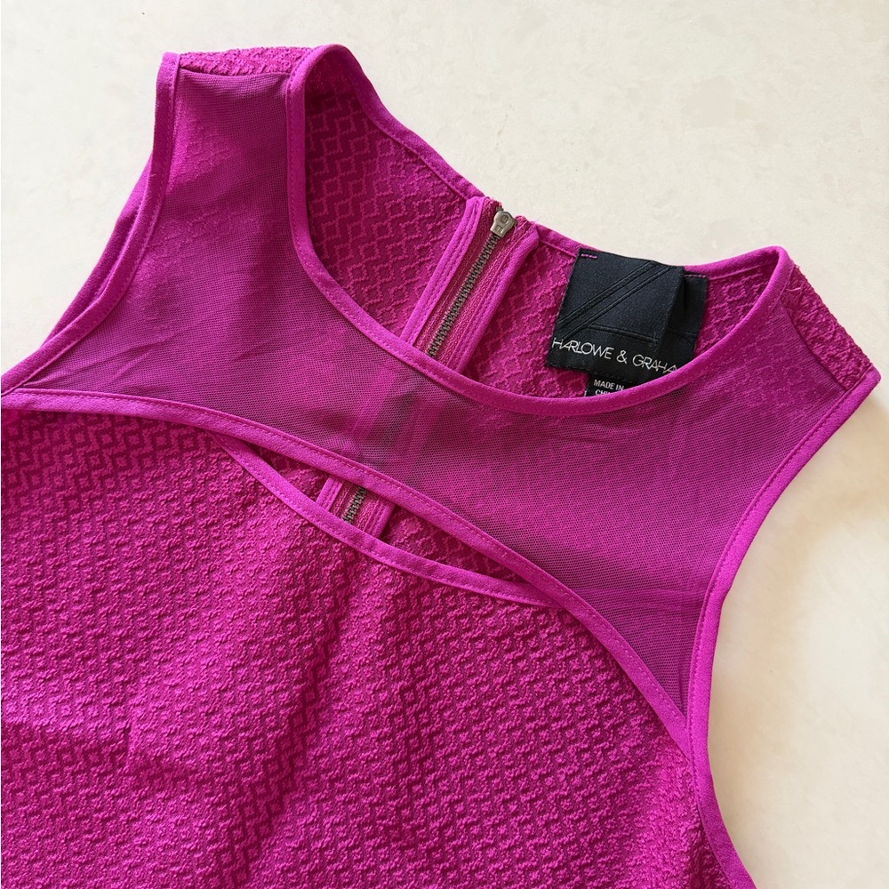 Mesh panel tank top